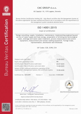 Proud holders of a new certificate